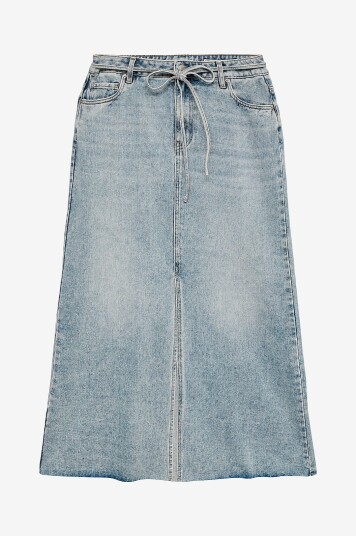 Vero Moda Denim skjørt vmWien MR Long Belt Skirt Mix Blå