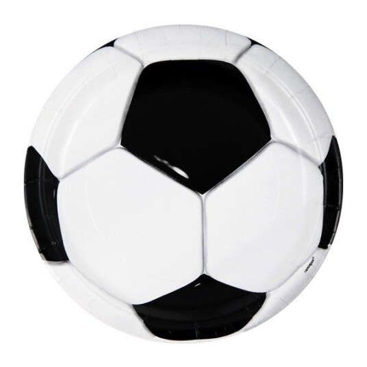 Fotball Engangsfat 22cm 8stk 