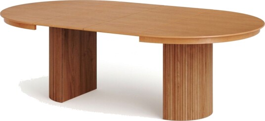 Kopparbo rundt uttrekkbart spisebord 140–240 cm finér Eik