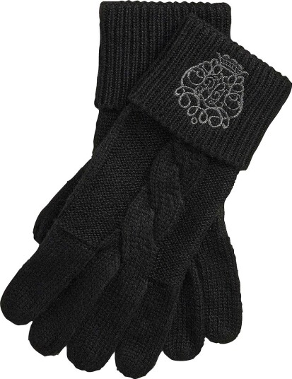 Lauren Ralph Lauren - Liners Polyester Blend-Dir Emb Glv-Glv - Svart