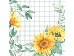 Serviet Dunisoft Airlaid 40X40 Cm Sunflower Day,60 Stk/Pk
