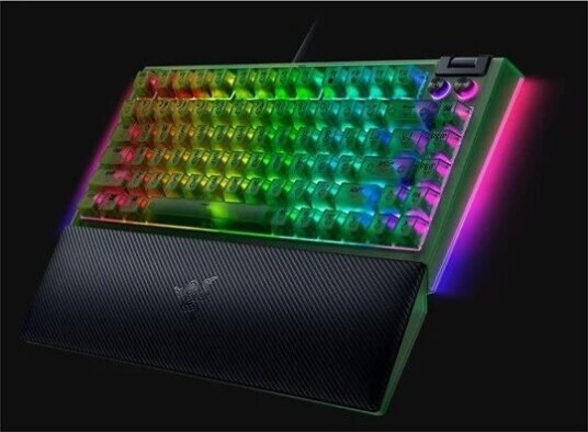 Razer BlackWidow V4 75% Phantom Green Gamingtastatur US grønn RZ03 05003300 R3M1 Razer BlackWidow V4 75% Phantom Green Gamingtastatur US grønn RZ03 05003300 R3M1