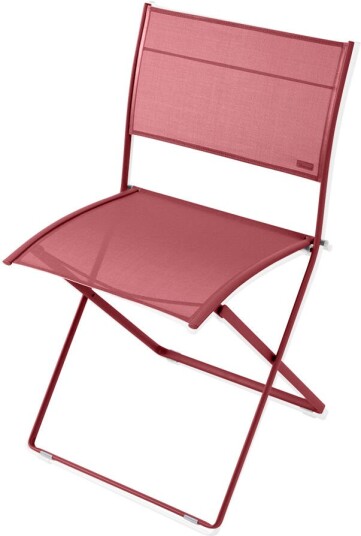 Fermob - Plein Air Chair Chili 43 - Utendørs Spisebordstoler - Pascal Mourgue - Rød - Metall/tekstilmateriale