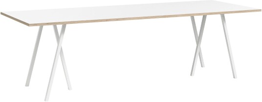 Hay - Loop Stand Table White 250 X 92,5 Cm Spisebord Leif Jørgensen Hvit Metall/tre