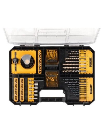 Dewalt 100-delt bor- og bitssett TSTAK IV for høy ytelse Dewalt 100-delt bor- og bitssett TSTAK IV for høy ytelse