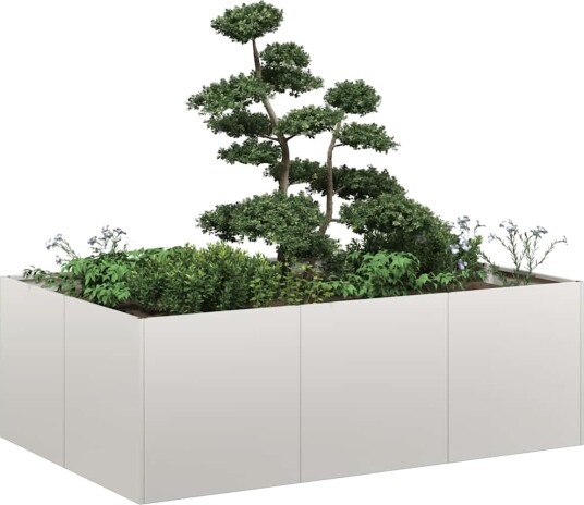 vidaXL Plantekasse 120x80x40 cm rustfritt stål