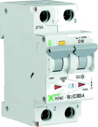Jordfeilautomat Eaton Electric Xpole PKPM2