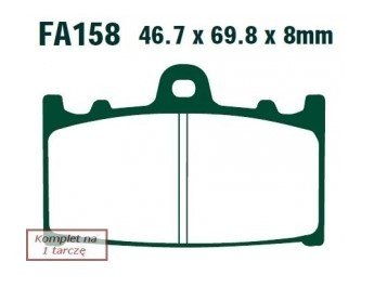 Bremseklosser EBC Brakes FA158 Bremseklosser EBC Brakes FA158