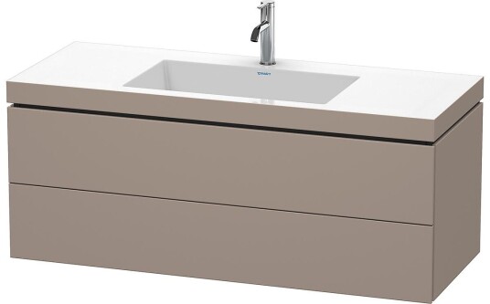 Duravit L-Cube Servantskap m/2 skuffer 1200x500x480 mm Basalt Matt