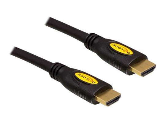 Delock High Speed - HDMI-kabel med Ethernet - 50 cm Delock High Speed - HDMI-kabel med Ethernet - 50 cm