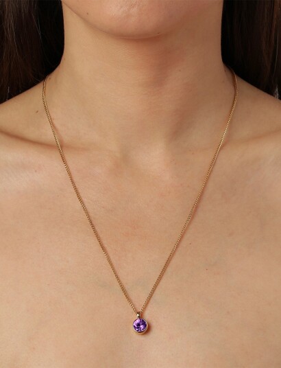 Dyrberg/Kern Ette Sg Amethyst Purple ONE SIZE 45 cm Dyrberg/Kern Ette Sg Amethyst Purple ONE SIZE 45 cm