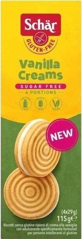 Schar Kjeks Med Kremfylt Vanilje 115 G