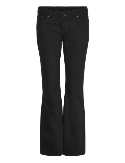 Weekday Nova Low Rise Slim Bootcut Leg Jeans Black 33 x 34