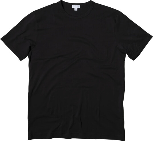 Sunspel Herre Topper Svart XL,