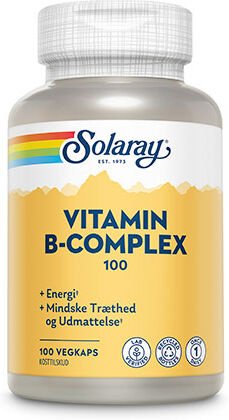 Solaray Vitamin B Kompleks 100 100 Kapslar Solaray Vitamin B Kompleks 100 100 Kapslar