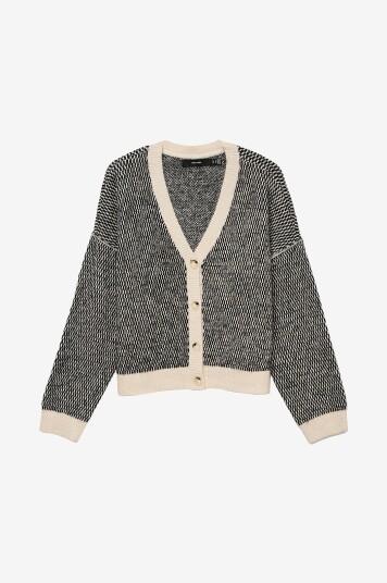 Vero Moda Kardigan vmFelize LS V neck Grå