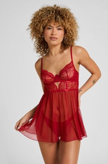 Hunkemöller Babydoll Isabelle Rød