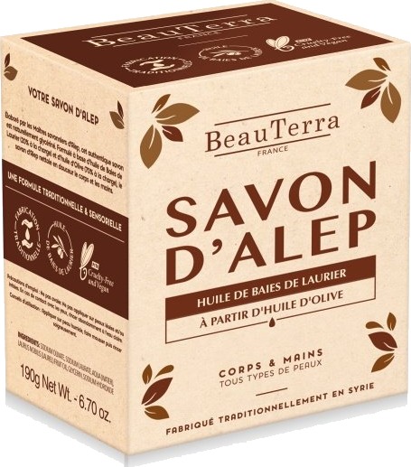 BeauTerra Tradisjonell Aleppo såpe  Uten parfyme 190 g