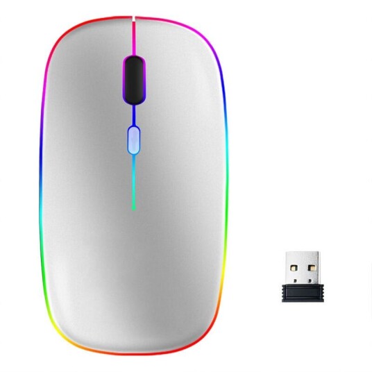 INF Trådløs datamus med Bluetooth / wifi Sølv INF Trådløs datamus med Bluetooth / wifi Sølv