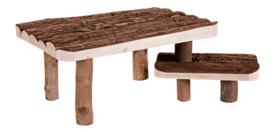 Natural Living Shelter Og Plattform Brun 37 X 17 X 28 cm