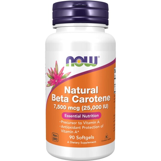 NOW Nat Beta Carotene 25000 90 stk NOW Nat Beta Carotene 25000 90 stk