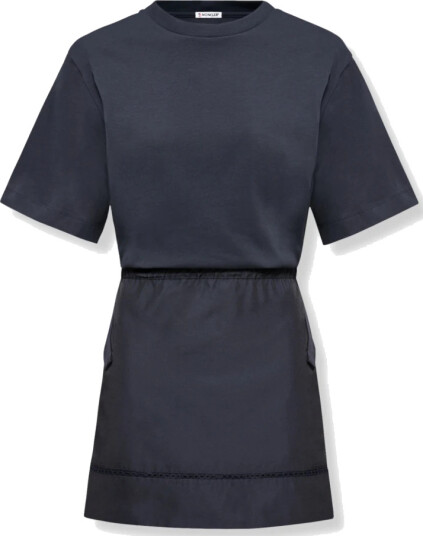 Moncler Dame Kjoler Blå S,