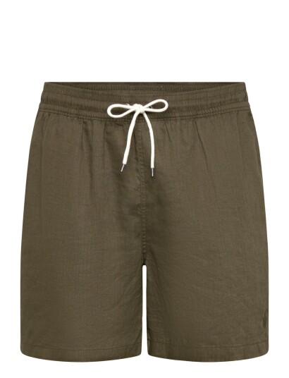 Polo Ralph Lauren 5.75 Inch Traveler Linen Swim Trunk Khaki green L