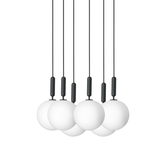 Nuura Taklampe 6 Pendel Opal Hvit Stor