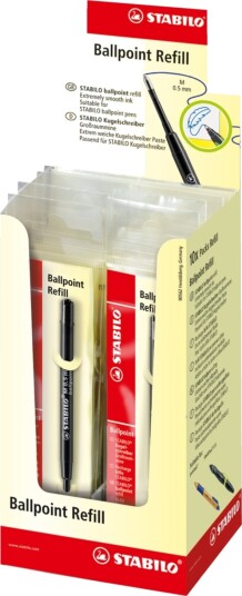 Stabilo 2/046-02, Sort, Medium, Sort, 0,5 Mm, Kulepenn, Stabilo Pointball Stabilo Smartball Stabilo Easyball