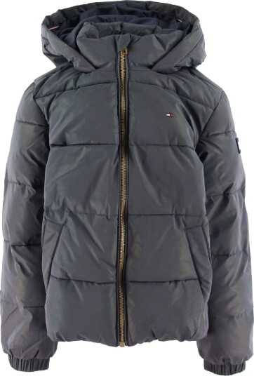 Tommy Hilfiger Polstret Jakke Icons Unicorn Reflekterende Puff Tommy Hilfiger 10 år (140) Dunjakke Blå Grå
