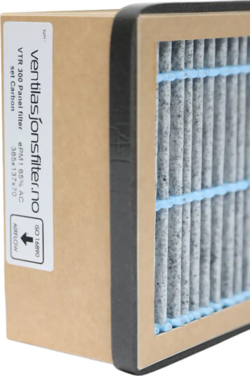 Karbon Villavent Save VTR 300 platefilter Etter2021 Karbon Villavent Save VTR 300 platefilter Etter2021
