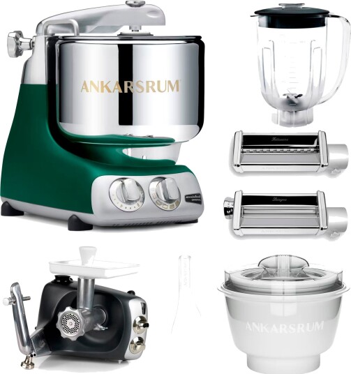 Ankarsrum Assistent Original kjøkkenmaskin med middagspakke forest green Ankarsrum Assistent Original kjøkkenmaskin med middagspakke forest green