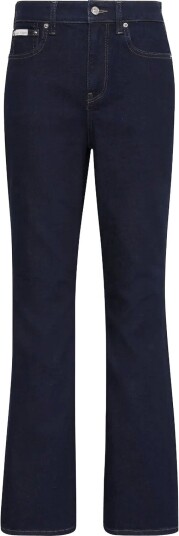 Calvin Klein Jeans High Rise Flare Ck Classic Rinse Navy 27 x 33