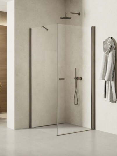 NEW SOLEO Dusjhjørne m/svingdør + fastvegg m/diagonal beslag NEW SOLEO Dusjhjørne m/svingdør + fastvegg m/diagonal beslag