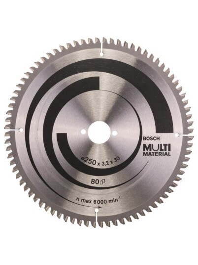 Bosch Sirkelsagblad Multi Material 250 x 30 x 3,2 mm; 80