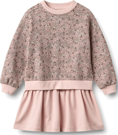 Wheat Sweat Dress L/S Maggie Pink 98