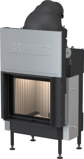 Brunner BKH 5.0 (42 50) Peisinnsats Svart Rett vegg m/ hevedør