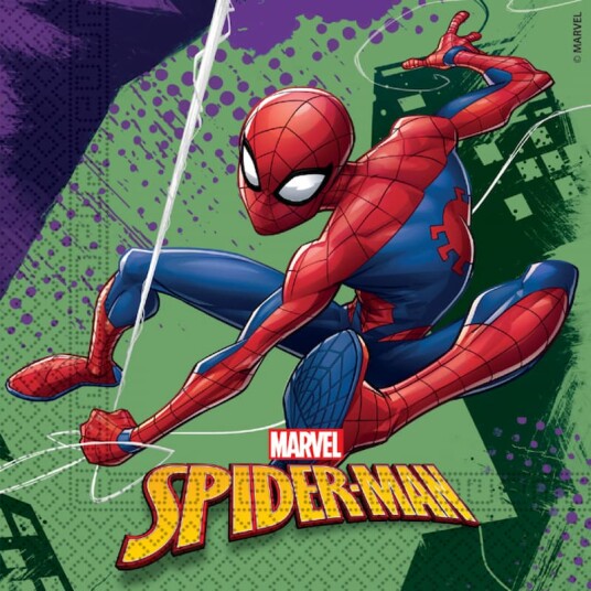 Globos Europe Servietter Spiderman Team - 20-pakning Globos Europe Servietter Spiderman Team - 20-pakning