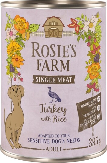 Rosie'S Farm Våtfôr Adult Single Meat Og Ris Kalkun 6 X 395 G Rosie'S Farm Våtfôr Adult Single Meat Og Ris Kalkun 6 X 395 G