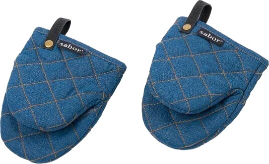 Sabor   Home grytevott 18x14 cm 2 stk blå