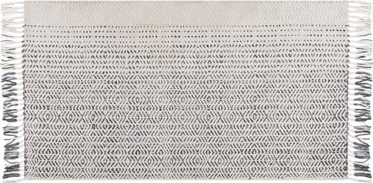 Omerli Ullteppe 80x150 cm - Svart/hvit