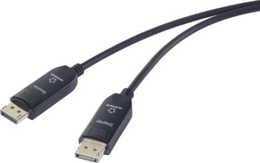 Renkforce Rf-6117772, 30 M, Displayport, Displayport, Hankjønn, Hankjønn, 7680 X 4320 Piksler