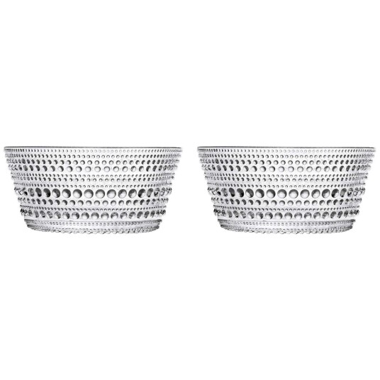 Iittala Kastehelmi Skål 23 cl Klar 2 pk