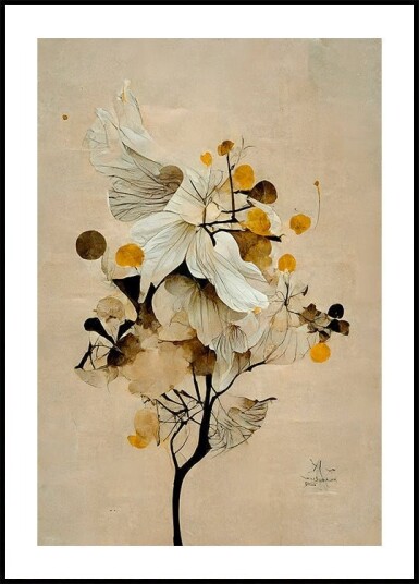 Whimsical Blooms Poster Plakat / 21x30cm