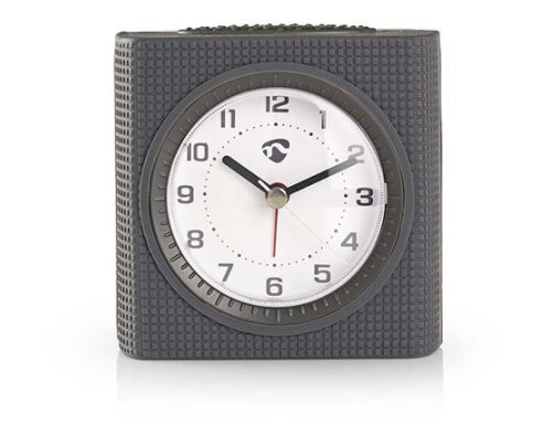 Nedis Analog Desk Alarm Clock | slumrefunksjon | Bakgrunnsbelysning | Grå / Hvit