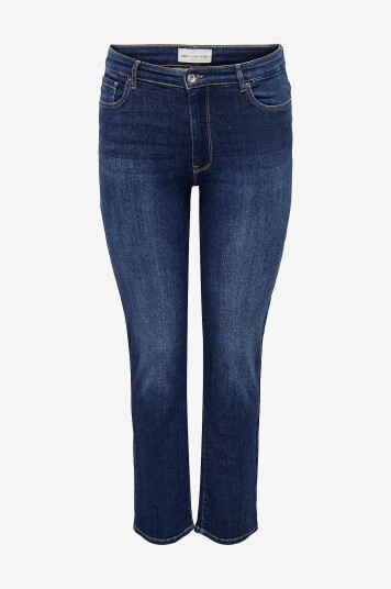 Only Carmakoma - Jeans carSui Mid Slim Dnm Rea285 - Blå