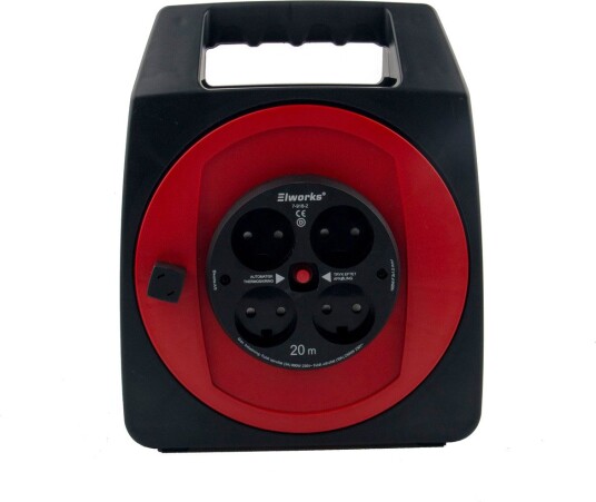 Elworks Kabeltrommelboks (Type K) 20 m (4 Uttak)