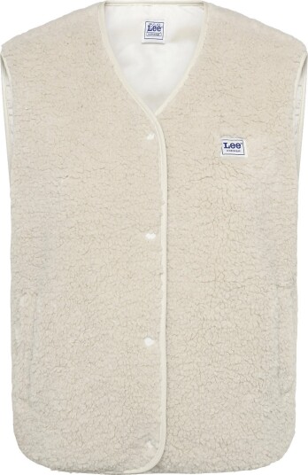 Lee Jeans Short Sherpa Vest Cream M x 00