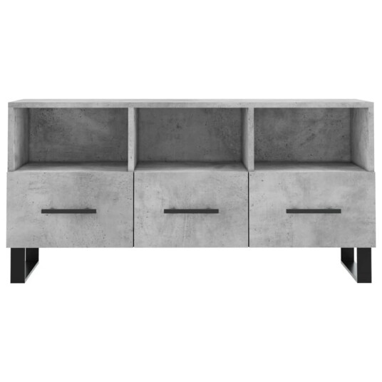 vidaXL TV-benk betonggrå 120x35x48 cm konstruert tre 8720845944896 vidaXL TV-benk betonggrå 120x35x48 cm konstruert tre 8720845944896