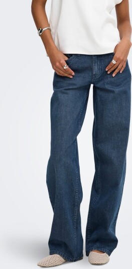 JDY Jdykatie Lw Straight Dbg001 105 Dnm Noos Navy L x 32